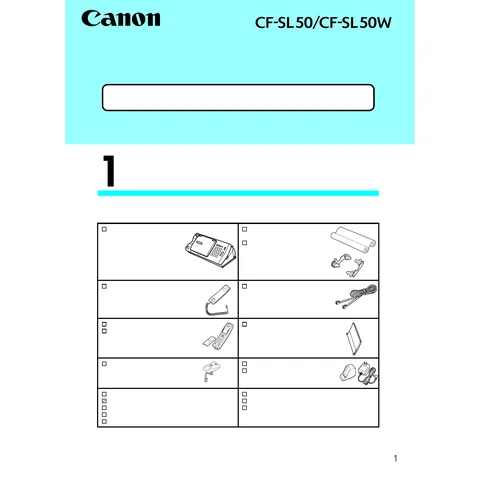 canon キヤノン FAXPHONE CF-SL50_SL50W